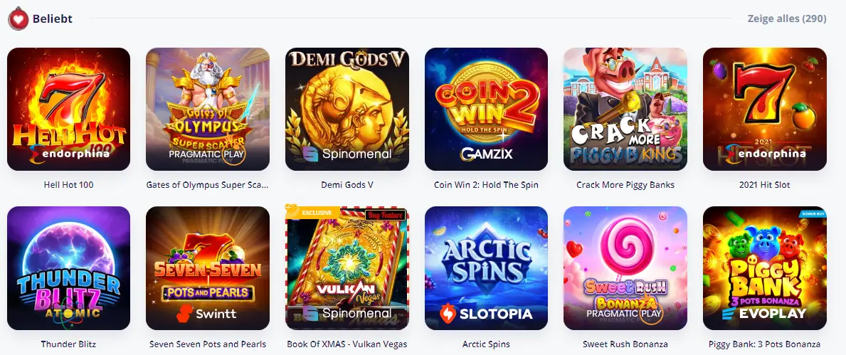 Online-Slots und Spielautomaten Übersicht