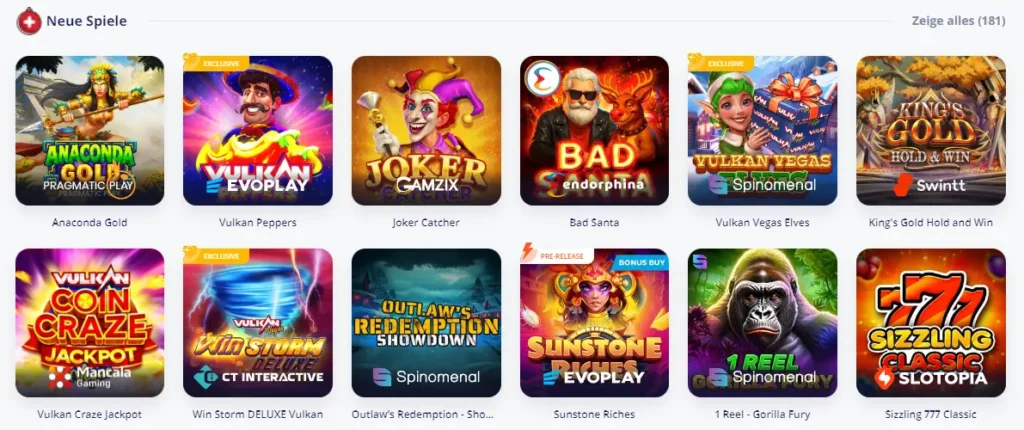 Beliebte Slots und Jackpot-Spiele